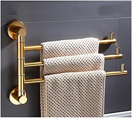 Moisturizing Toothpick Design Aluminum Alloy Towel Rail Space Saver for Bathrooms
