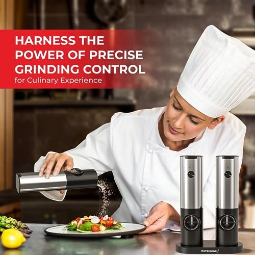 Effortless Salt Pepper Grinder Set