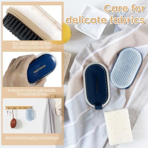 4-Piece Vegetable Brush Set for Kitchen Cleaning with Soft Hard Bristles