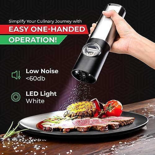 Effortless Salt Pepper Grinder Set