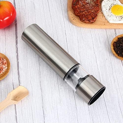 Leixiusm Refillable Pepper Mill Set 2-Piece Electric grinder with Adjustable Coarseness