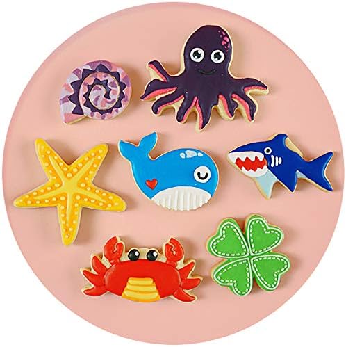 Sturdy Animal Cookie Cutter Set - Ocean Animal Baking Tools for DIY