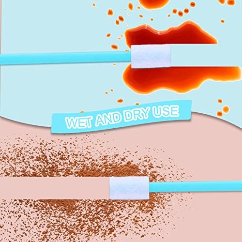 Sieral 100 Pcs Disposable Crevice Cleaning Brushes for Small Spaces