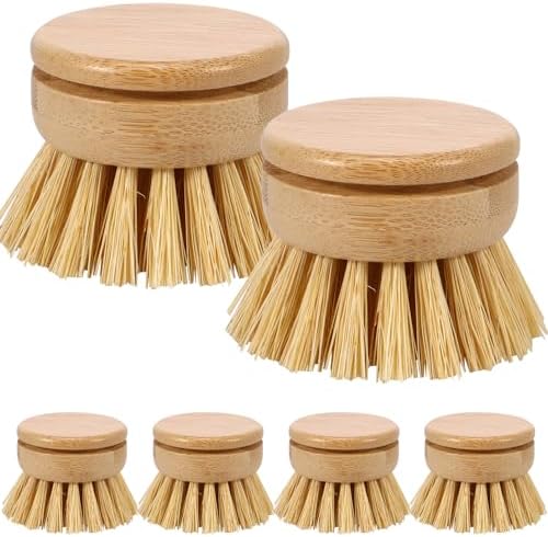 Eco-Friendly 6Pcs Bamboo Dish Brush Set