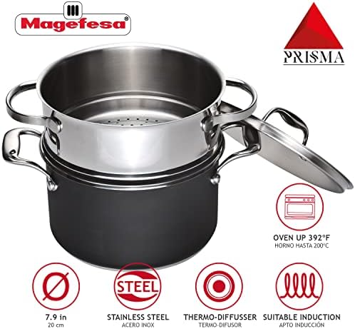 Premium 1810 Stainless Steel Steam Pot with Easy Cleaning