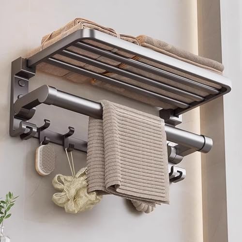 Foldable Towel Shelf for Bathroom Storage