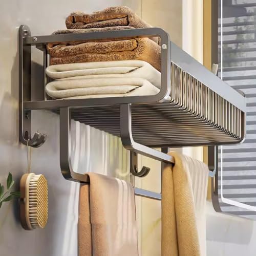 Space-Aluminum Towel Rack Gray 60cm