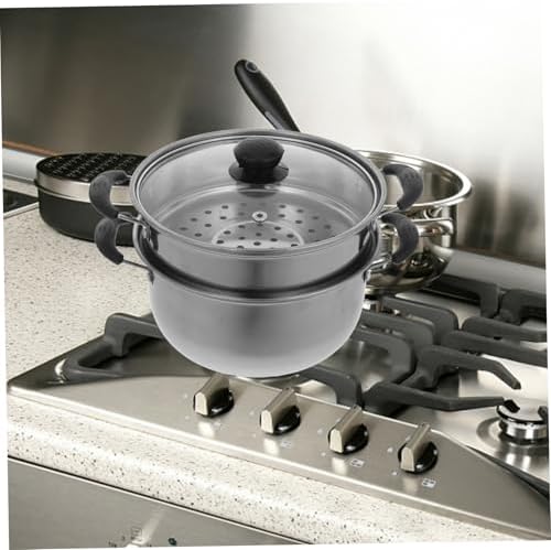 Stainless Steel Soup Pot with Lid for Steaming and Cooking