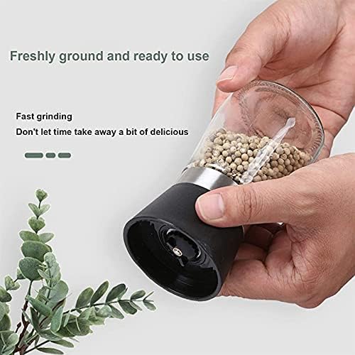Adjustable Stainless Steel Salt Pepper Mill Set for Kitchen Gifting