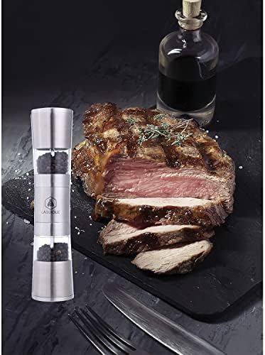 Adjustable Salt Pepper Mill with Steel Design