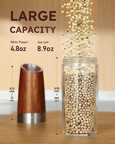 Chargeable XL Electric Salt Pepper Mill Set