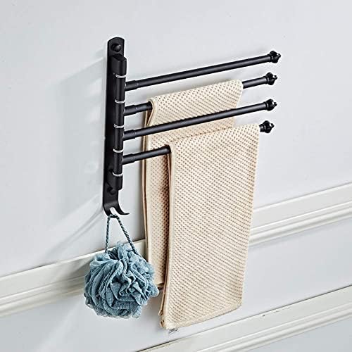 Bathroom Towel Swivel Holder with 4 Bars