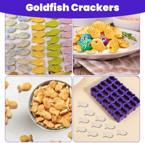 Perfect Durable 25-Cavity GoldFish Cookie Cutter for Easy Baking