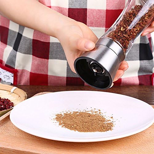 Precise Portable Salt and Pepper Grinder Set for Home Use