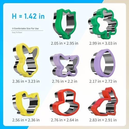 Durable 8-Piece Cookie Cutters Set