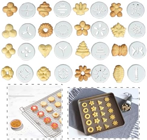 Hendiy Cookie Press Gun with 16 Stencils and 6 Icing Tips