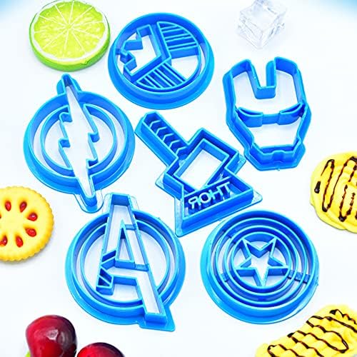 Crethinkaty 6-Piece Plastic Cookie Cutter Set