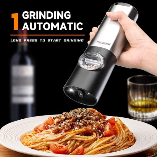 Convenient Electric Salt Pepper Grinder Set