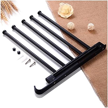 Premium Black Towel Rail for Bathroom Use