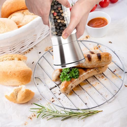 Sleek Salt Pepper Grinder Set