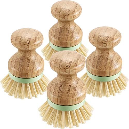 Bamboo Dish Brush Set Multi-Purpose Kitchen Essentials