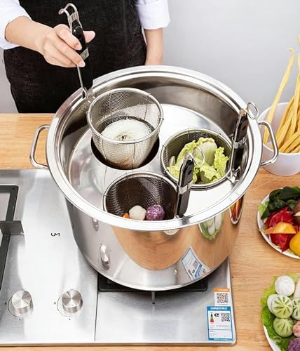 Stainless Steel Pasta Cooker with 3 Holes Easy to Use