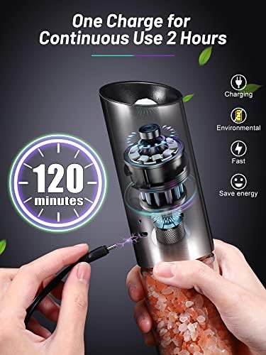 Adjustable USB Salt Pepper Grinder
