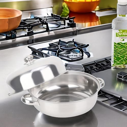 Stainless Steel Steamer Pot with Glass Lid
