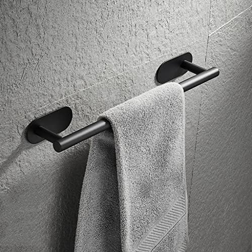 Towel Rail Wall Mounted with Hook and Shelf
