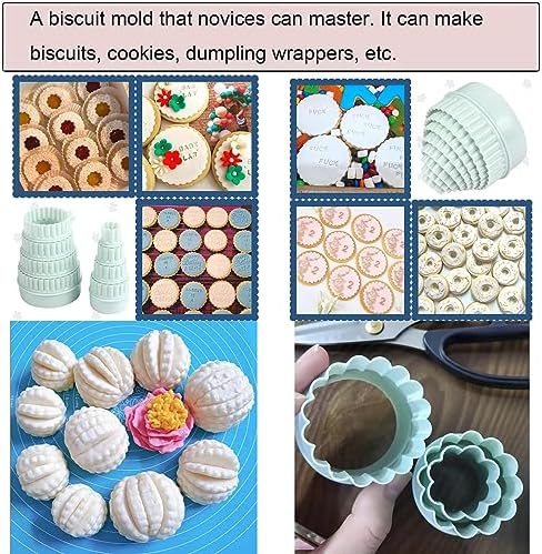 NentMent 8-Piece Round Cookie Cutters