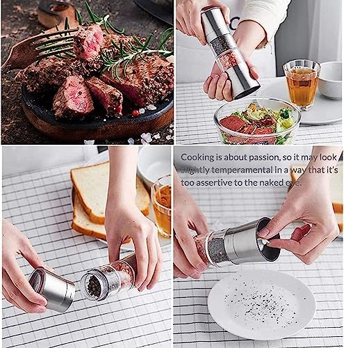 Stainless Steel Salt Pepper Shaker Rainless Steel Design